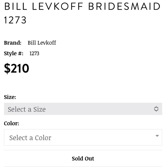 Bill Levkoff Shell Pink Bridesmaid Dress style #1273 - Picture 7 of 7